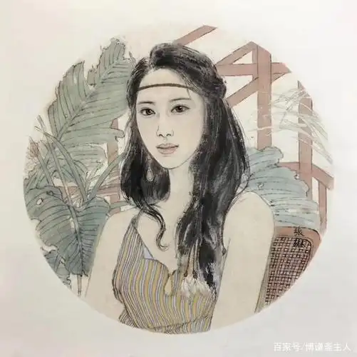 美院画家现代女性国画肖像作品欣赏