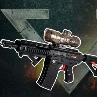 电动连发水弹枪成人真人cs双弹发射水蛋玩具枪可发射子弹水晶抢