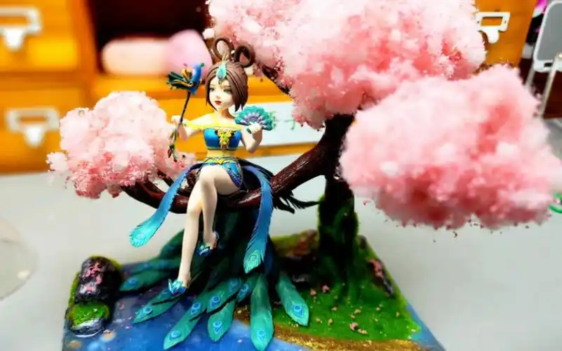 精灵梦叶罗丽之蓝孔雀超轻黏土制作过程