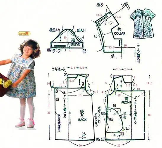 100码连衣裙裁剪图