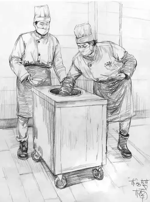 速写点评:速写真的挺难的,这种组合形式就非常少见,同学们要注意模特