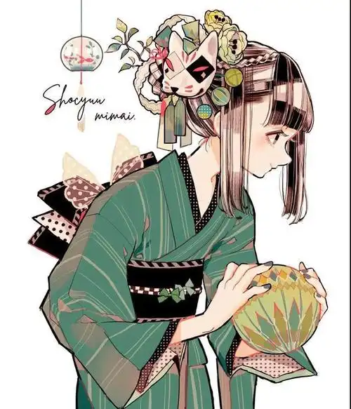 艺术家系列no.1110-碧华 日本插画师 复杂又精美的少女插画 上篇