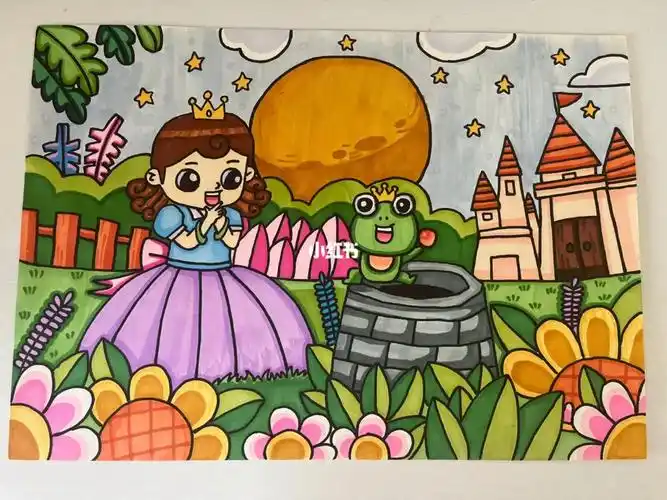 《青蛙王子》今天用心画了#教师考编  #简笔画  #临摹  #青蛙王子