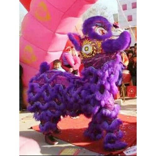 狮奥利兴舞狮套装南狮醒狮头全套双人道具舞龙服装羊毛狮子瑞狮鸣朝