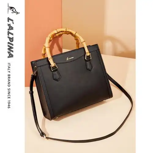 意大利lalpina袋鼠女士包包新款真皮大包大容量通勤通用款女包