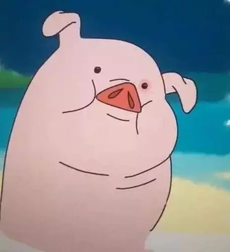 男生抱着猪头像