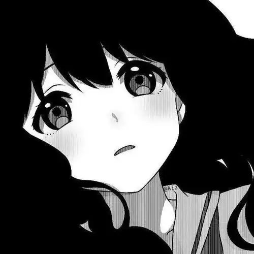 抑郁症头像女生动漫二次元黑色抑郁头像