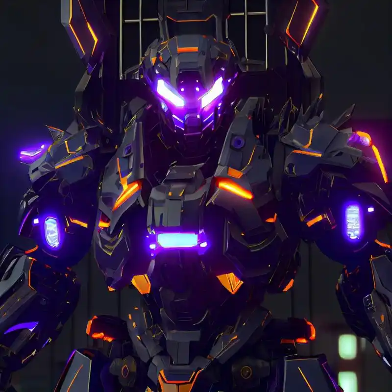 赛博朋克机甲头像2