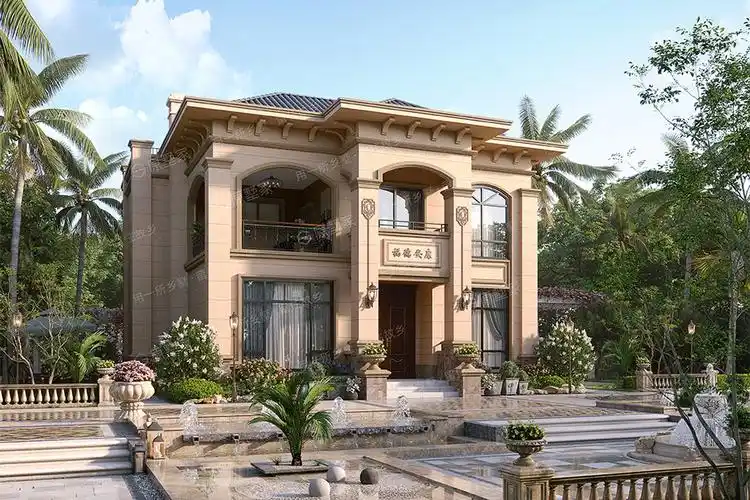 原墅家y1两层农村自建别墅带酒窖经典款农村别墅豪宅