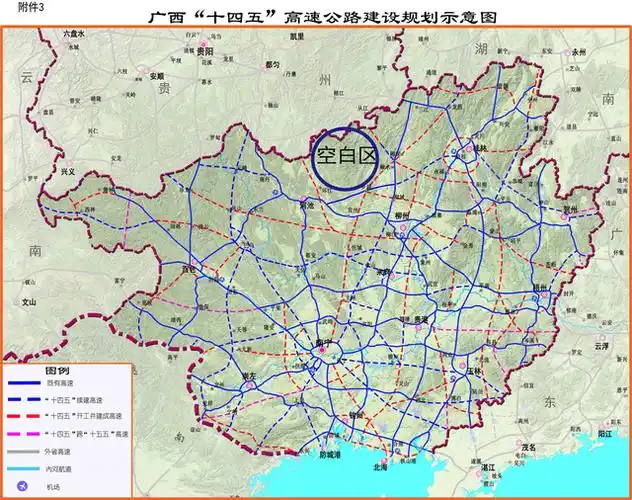 广西高速公路规划是越来越密集,唯独这个片区成为了空白