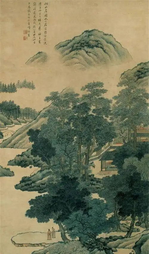 清代中期江南画家张崟山水画作品欣赏