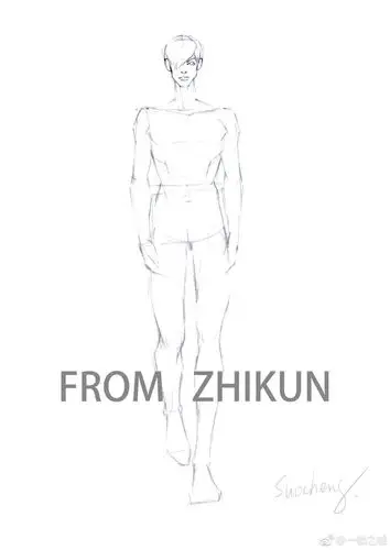 马克笔时装步骤用马克笔画一个超帅的男模