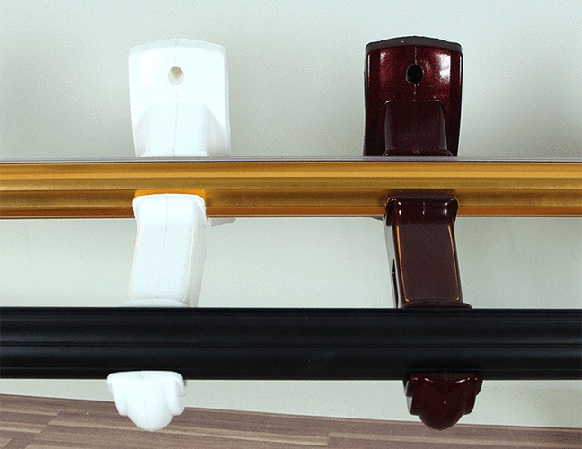 南暖 窗帘杆支架罗马杆塑料架子托架底座挂钩老式支撑配件辅料固定器