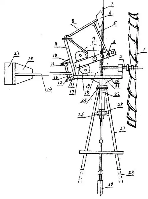 推拉式抽水风车