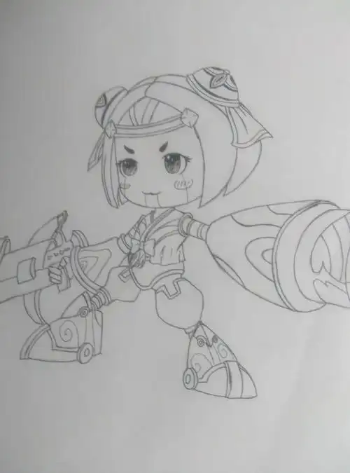 鲁班七号简笔画