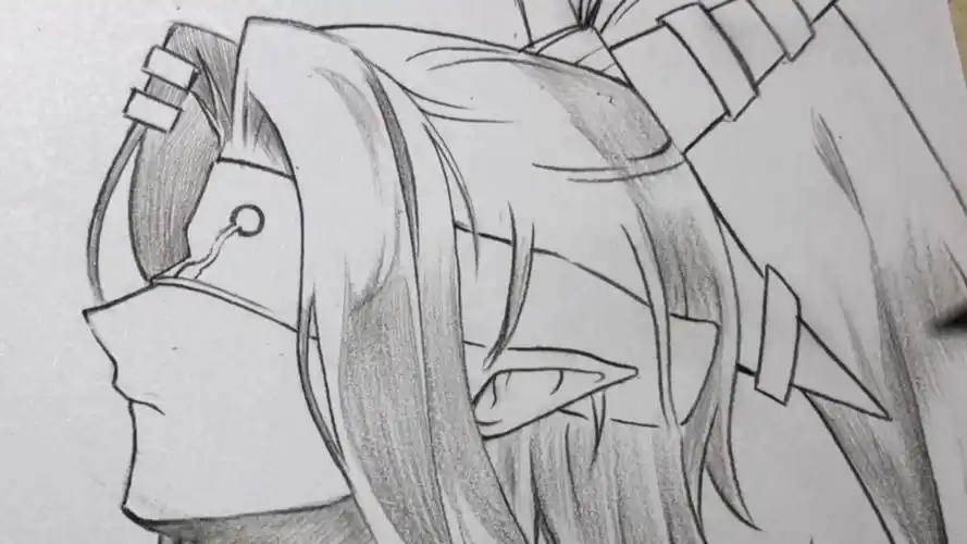 徒手绘画凹凸世界雷德