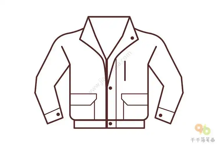 男士夹克衫简笔画衣服简笔画男生简笔画衣服集男孩衣服简笔画男士短袖