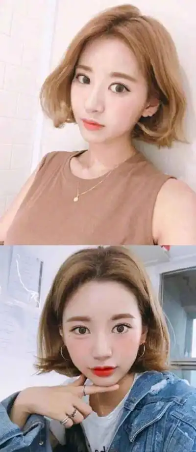 女生中分发型图片气质造型值得你选