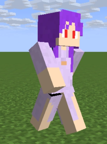我的世界紫发长袍妹子皮肤mod