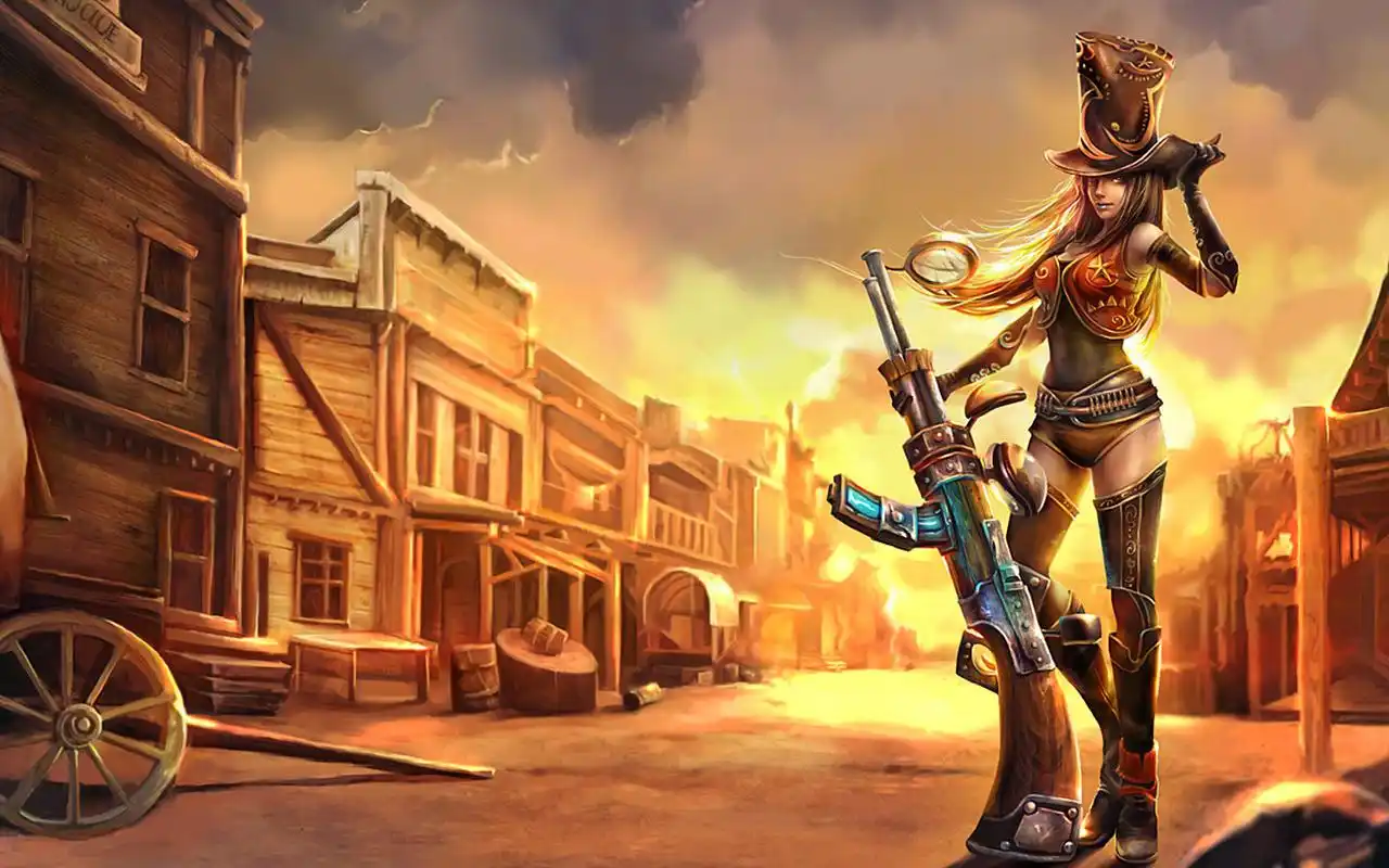 英雄联盟帅气神枪手女神壁纸