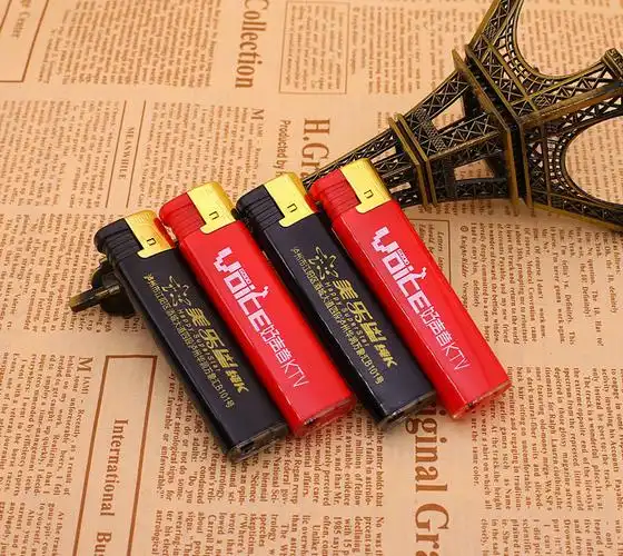 厂家直销实色防风打火机批发广告打火机订做定制印字一次性打火机