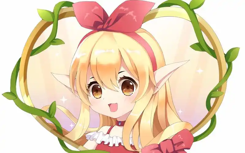 如何快速画一只日系q版精灵妹砸