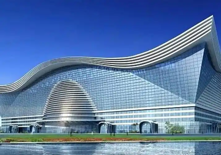 新世纪环球中心亚洲最大单体建筑物,洲际酒店大堂入户