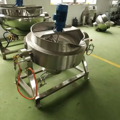 燃气夹层八宝粥熬制锅自动搅拌旋转炒料机火锅汤炉