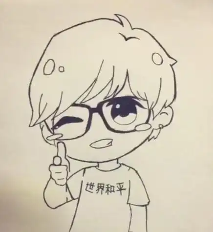 q版人物萌图简笔画薛之谦