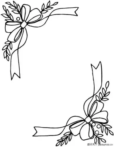边框的装饰图简笔画