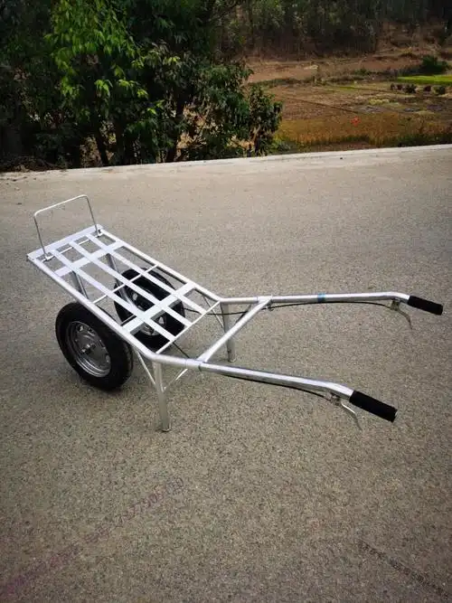 带刹车农用手推双独轮鸡公车建筑工地果园田山地窄巷路手推拉货车 有