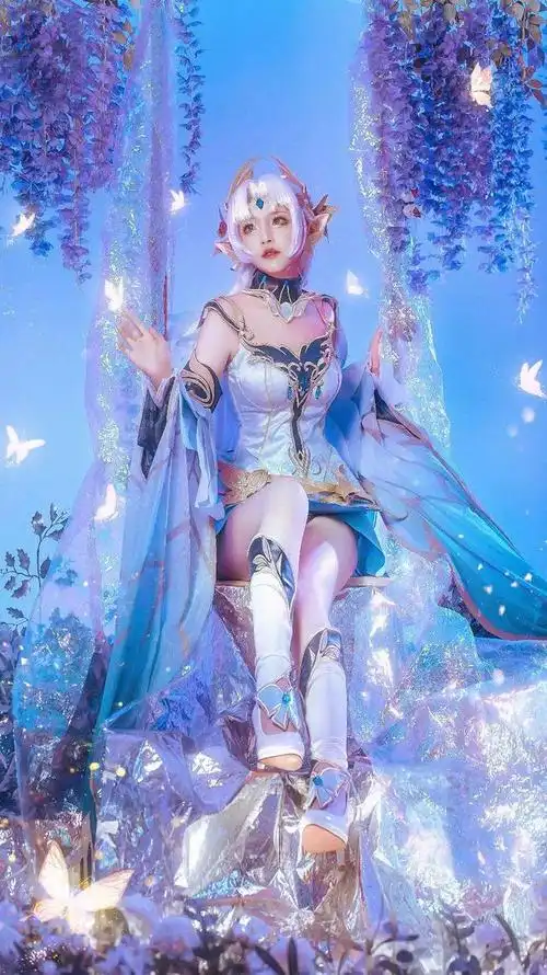 cos王者荣耀貂蝉仲夏夜之梦阿锦忙着补觉