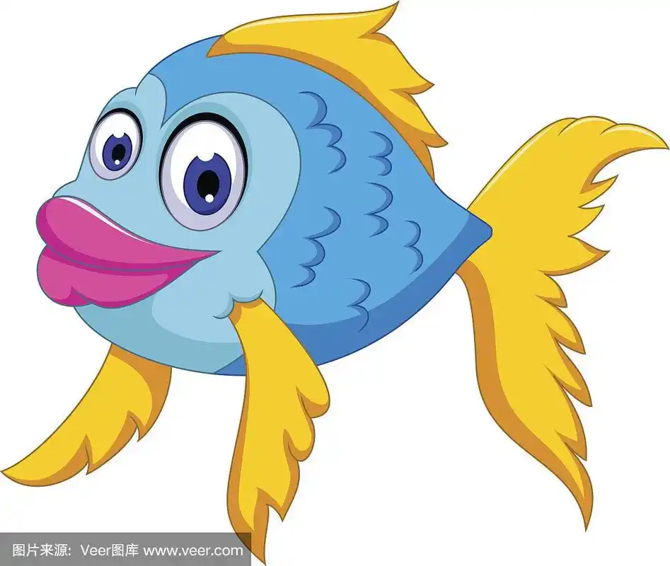可爱的鱼卡通造型