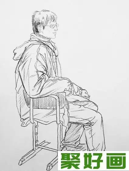 优秀人物全身速写作品欣赏