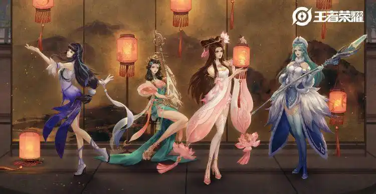 四大美女齐聚峡谷,春兰秋菊各有千秋,召唤师们更心仪哪一位呢?