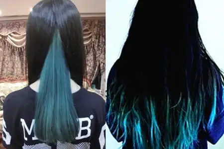 黑色头发染发尾也很美给你普通沉闷的发型焕发新光彩