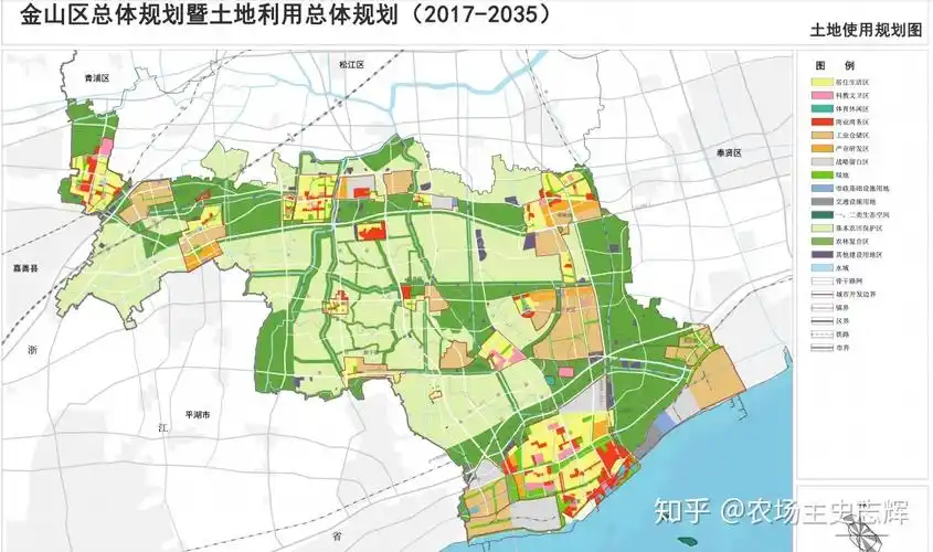 2035金山区总体土地规划图020年金山区新房楼市热点区域:金山湖新城