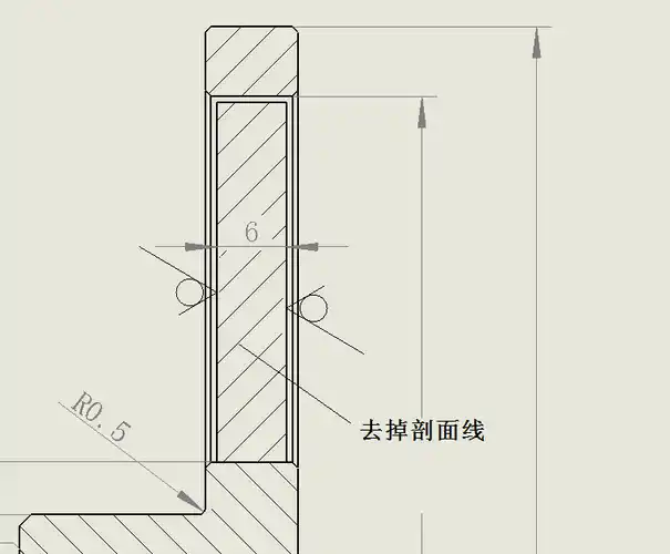 剖面图中如何实现某一部分无剖面线?