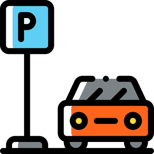 parking lot flat icon
