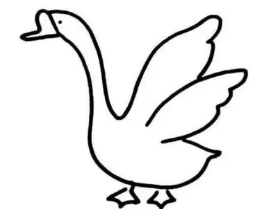 啊喔鹅简笔画