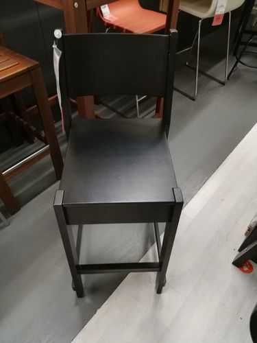 椅高宜家国内代购ikea鲁克高背吧凳休闲靠背酒吧椅