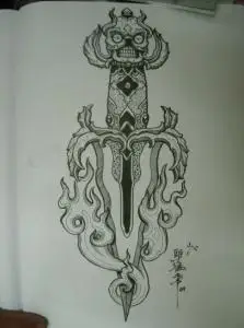 降妖宝杖简笔画降妖真宝杖简笔画造梦西游禅杖简笔画魔杖的简笔画又