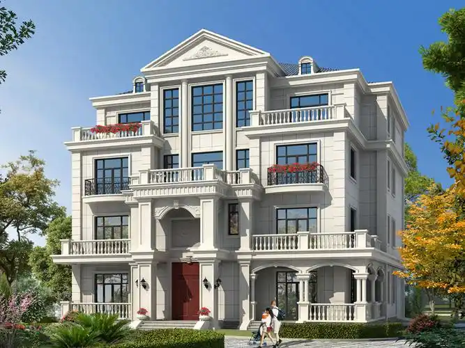 高端四层自建复式别墅设计图,带有室内车库