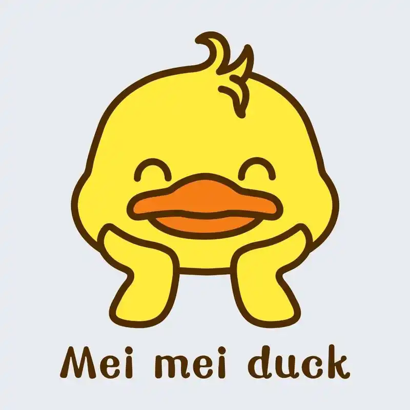 小黄鸭,好运鸭,卡通形象设计,头像分享