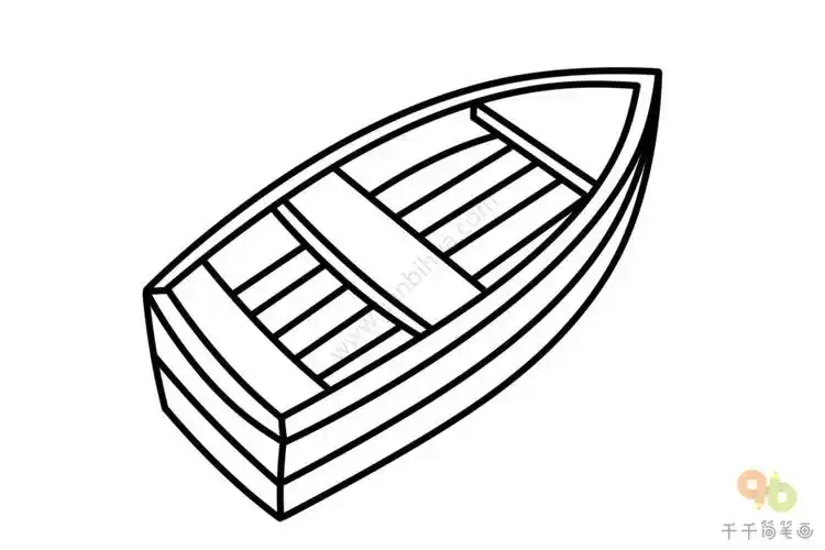 教你画扁舟简笔画图片