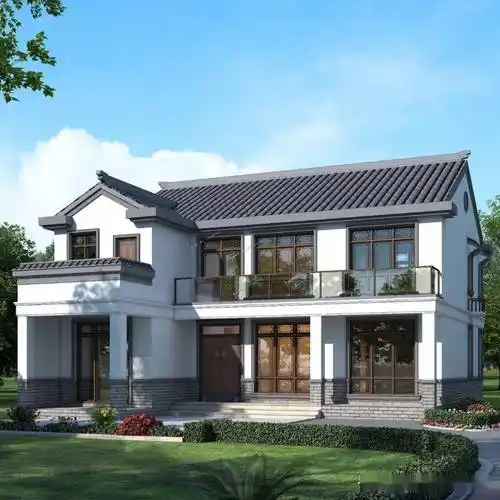 3款七字型二层别墅,院子能停车能种菜,农村人都说好_休闲_设计_结构