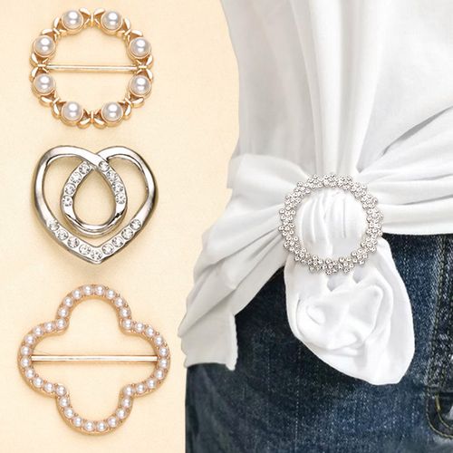 t恤衣角打结扣环衣服衬衫下摆固定扣丝巾打结神器收腰扣防走光扣