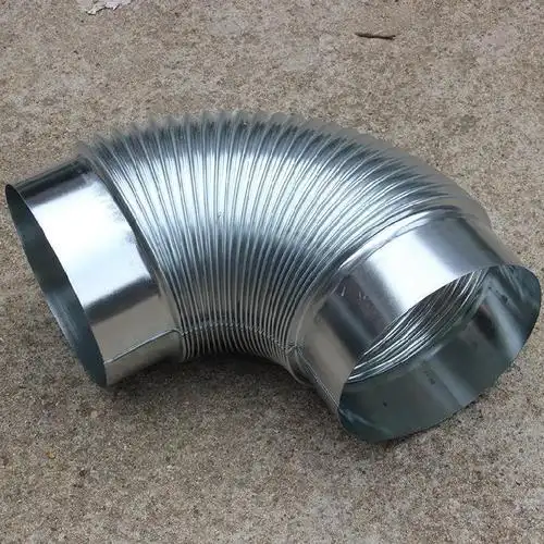 油烟管道排烟管柴火灶烟冲烟囱加厚火炉弯管延长管烤箱平房抽烟机