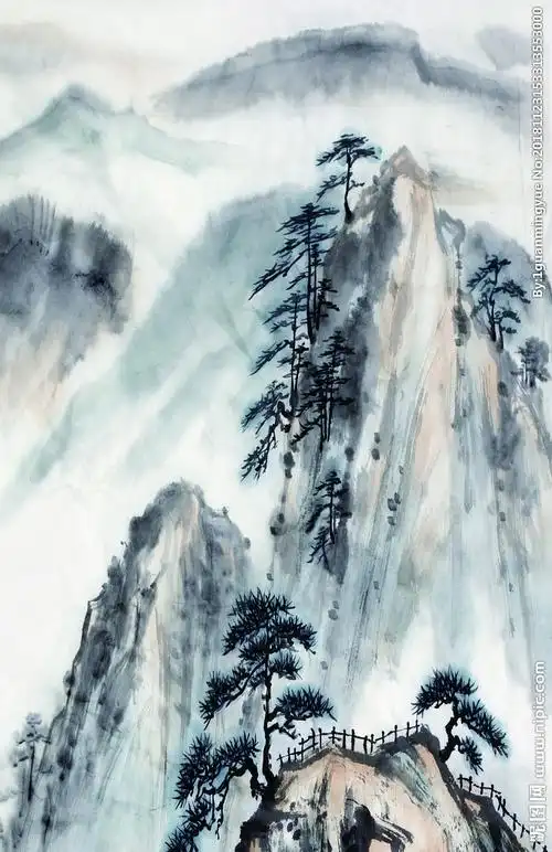 水墨画设计图__psd分层素材_psd分层素材_设计图库_昵图网nipic.com