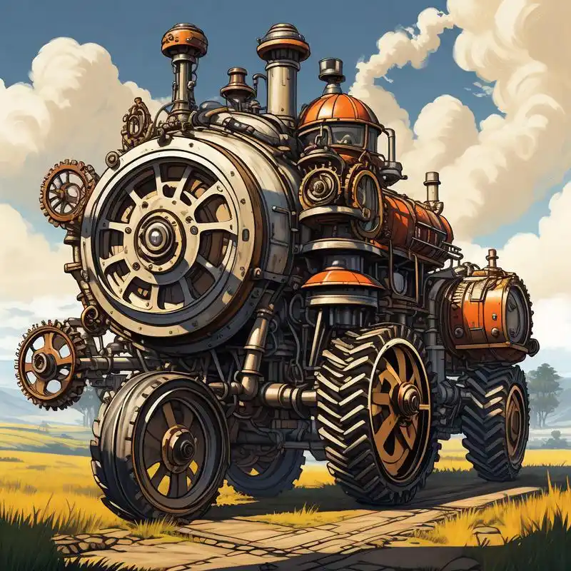 拖拉机头像02|蒸汽朋克的机械之美99